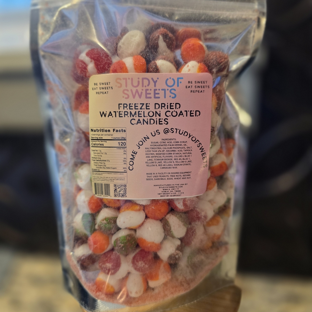 Freeze Dried Watermelon Coated Candies
